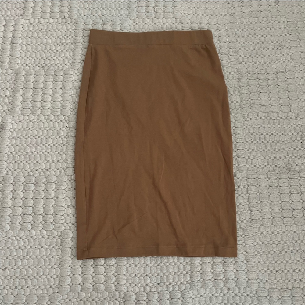 Forever 21 Tan Pencil Skirt